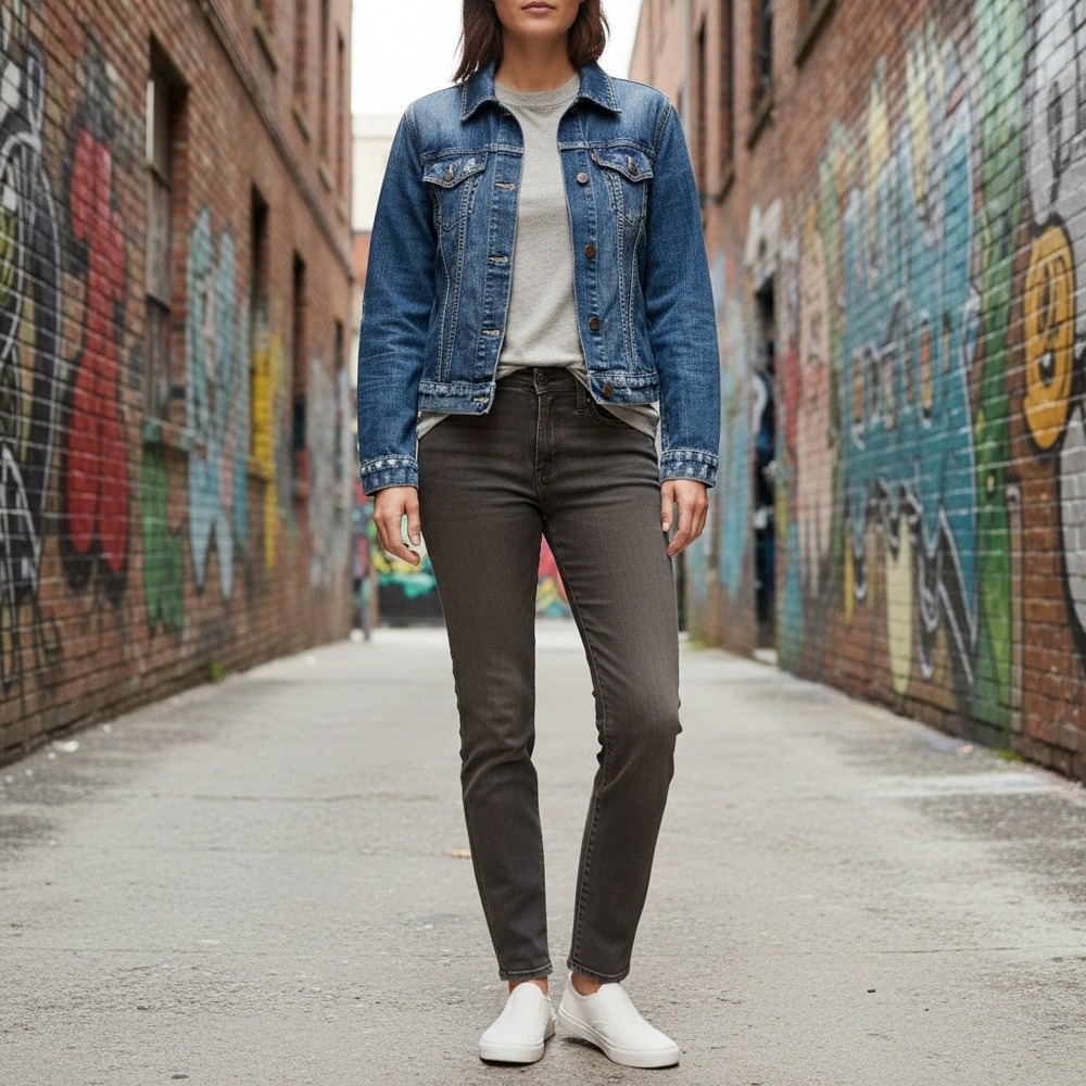 Denim & Supply Ralph Lauren Denim Jacket‎ Womens Medium Blue Distressed Coat